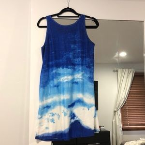 Vibrant blue skies summer dress
